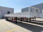 ADR 40/60ton Side Wall Semi Trailer 1310mm Axlebase For Cargo Truck