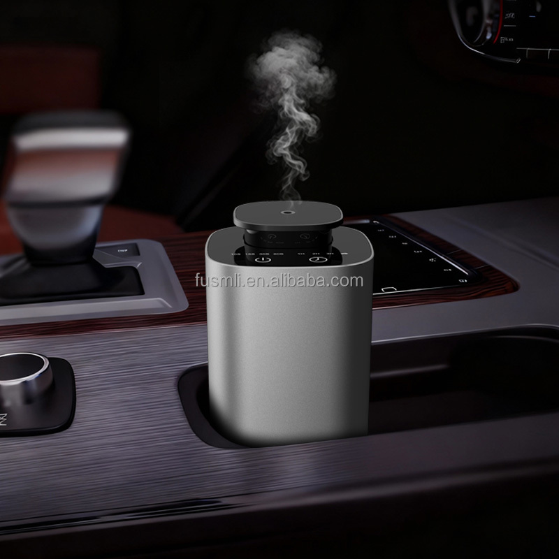 Customizable Car Essential Oil Diffuser Battery-Power Type-C Compact Timer Adjustable Scent Car Mode Auto-On with Vehicle Start