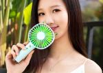 Funny Q Mini Fan / Portable Small Battery Operated Fan 2000MAH Battery Gentle