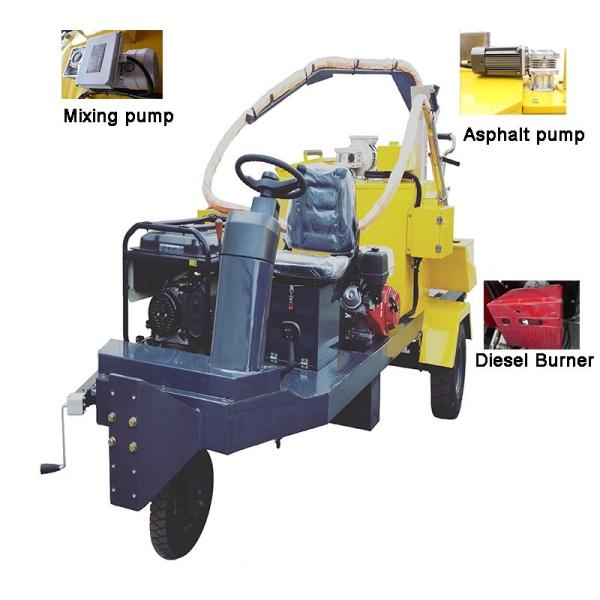 350L Asphalt Pavement Patching Equipment Filing Crack Road Surface Sealing