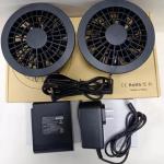 7.4V 6400mAh Battery Fan Set Jacket Cooling Fans KC PSE Including Charger
