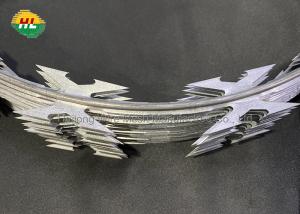 Wholesale Cross Razor Type And Steel Wire Material Anti-Rust Razor Blade Concertina Barbed Wire from china suppliers