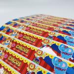 Varnishing Custom Die Cut Stickers CMYK BOPP Film Cartoon Adhesive Label
