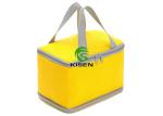Disposable Yellow Insulated Cooler Bags Custom Waterproof For Lunch Delivery