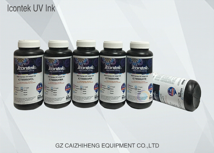 High Viscosity Icontek UV Printing Ink Flexible With Konica Printhead