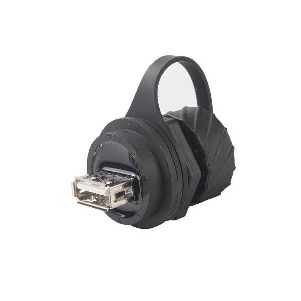 Female To Female USB BF TO USB 2.0 AF Waterproof Coupler