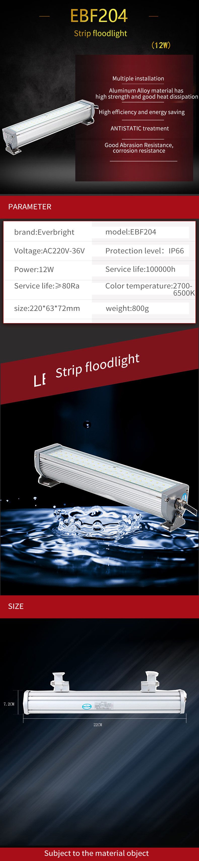 OEM 10 Inch 4650 Lumens LED Indoor Ceiling Light Military Grade