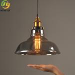 Round Decoration Modern Amber Glass Pendant Light LED 85V - 265V