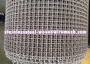 Wholesale Crimped Stainless Steel Wire Mesh Plain Weave Square Aperture And Round Wire In Roll from china suppliers