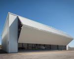 Garage Steel Structural Frame Hangar Car Parking Building / Plane Warehouse