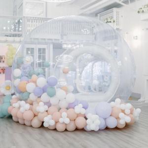 Wholesale Kids Party Balloon Bubble House Inflatable Bubble Tents Crystal Dome Tent For 3-4 Players from china suppliers