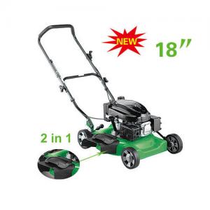 China 2 in 1  18 inch  Gasoline lawn mower , push lawn mower machine grass trimmer on sale