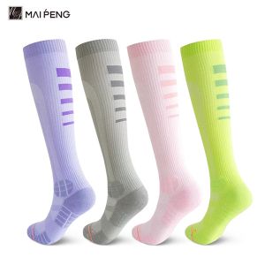 Buy cheap Colourful Long Knee High Stockings Breathable Athletic Running Compression Socks from wholesalers