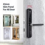 TT lock Tuya APP Slim RFID Card Waterproof Wireless Door Lock for Hotel and