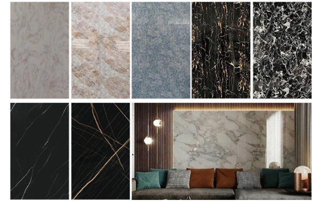 Durable PVC Marble Sheet UV board for Interior Wall Cladding Decorative Panels and Surface Protection Applications