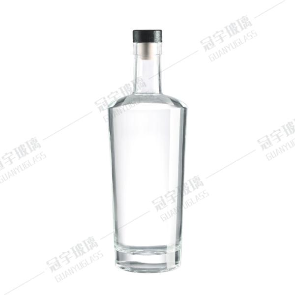 250ml 500ml 700ml 1000ml Clear Glass Liquor Bottle With Cork For Home Decoration