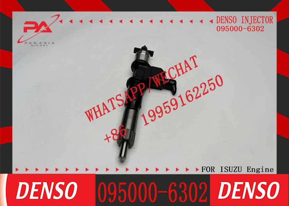 High Quality Common Rail Injector 095000-6302 9709500-630 1-15300436-2 for 6WF1 6WG1 Diesel Nozzle