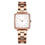 Women 3ATM Square Quartz Stainless Steel Watch Water Resistant