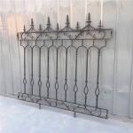 Classical Street Decorative Rod Iron Fence Powder Coated Cast Iron Garden Fence
