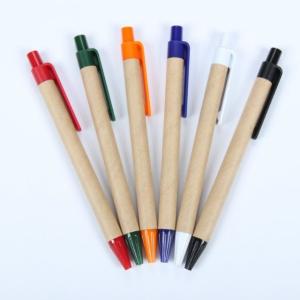 Wholesale cheap retractable eco-friendly plastic advertising Paper pen for sales from china suppliers