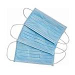 Health Protective Disposable Mouth Mask Anti Pollution Blue White Color