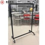 Aluminum Frame Acrylic Partition Screen Mobile Restaurant Clear Polycarbonate