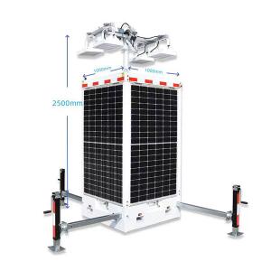 Wholesale Solar Mobile Surveillance Unit Mobile Solar Light Tower For Job Sites Events from china suppliers