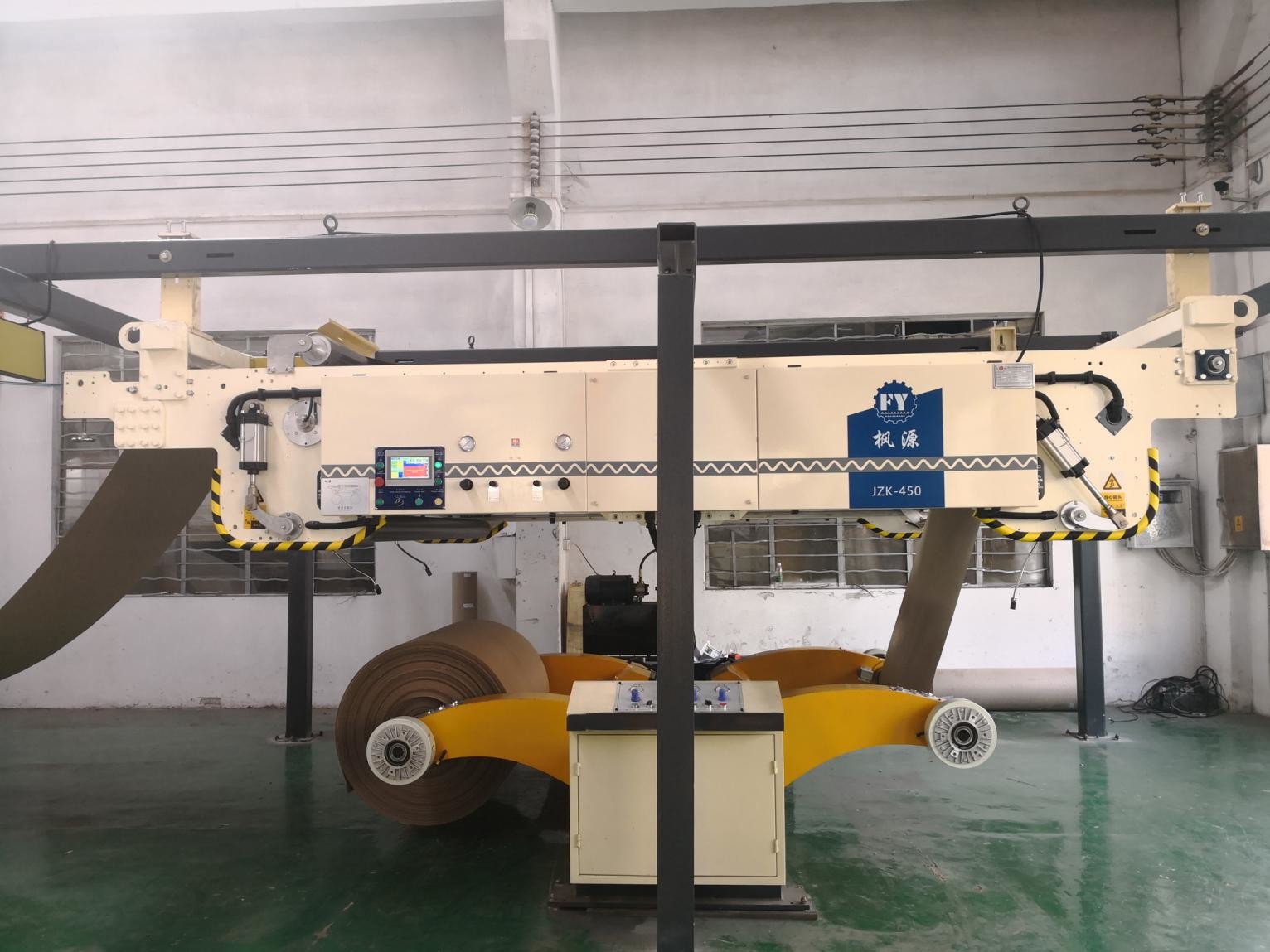 Closed Loop Corrugator Splicer , Tension Control 5 Ply Cardboard Box Maker
