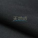 Black 280gsm Meta Aramid Fiber Fabric 93/5/2 With PU Coating