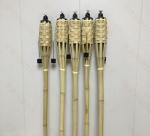 180cm Natural Bamboo Torch Bamboo Tiki Torches For Garden Lighting Luau Party