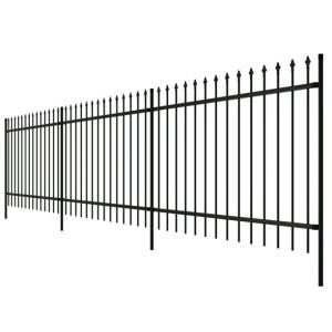 Wholesale Galvanised Square Post Metal Palisade Fencing European Style For Road And Railway from china suppliers