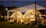 Aluminum Glamping Dome Tents Diameter 5m Waterproof Dome Tents