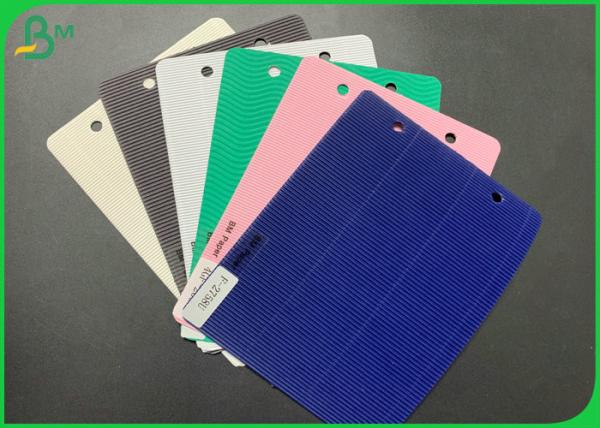 Multi - Color E / F Flute Corrugated Cardboard Sheet For Craft DIY Eco -