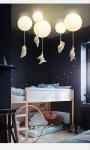 Modern LED Ceiling Lights Warm Cartoon Bear Ceiling lamp for Kids Rooms(WH-MA