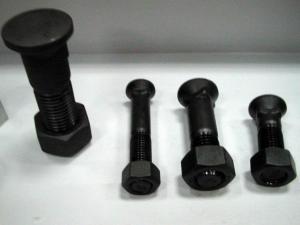 China Excavator Shoe Grouser Track Bolts And Nuts 4F3646 2A3223 on sale