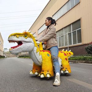 Wholesale Shopping Mall Center Animatronic Electric Dinosaur Ride for Dino World from china suppliers