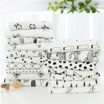 Eco Friendly Printed Baby Swaddle Wrap Blanket , Cotton Baby Receiving Blankets