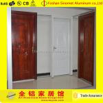Waterproof Aluminum Room Door Interior Painting Surface Bathroom Door