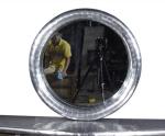 Vintage Retro Style Aviator Aluminum Cowling Mirror Aviation Looking Mirror