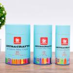 Eco friendly Round Food Grade Cylinder Tube Luxury Custom Logo Cardboard Gift
