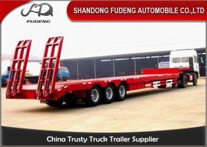 Wholesale 70 Kilograms Low Bed Semi Trailer Fuwa / BPW Axles Manual / Hydraulic Ladder from china suppliers