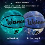 Nightlight Basketball Size 7 Hygroscopic Luminous Basketball Ball Night Game