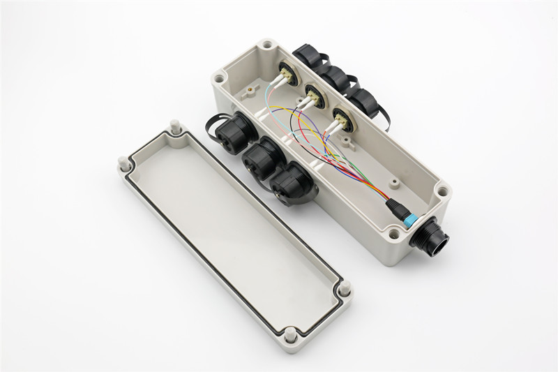 ODVA MPO Bulkhead Fiber Optic Adaptor Load With Outdoor Waterproof Terminal Panel