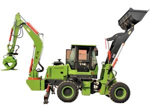 Wholesale China Backhoe maufacturer best price 4x4 4WD backhoe with gripper from china suppliers