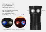 Underwater Ultra Bright LED Flashlight Diving Lamp 18000LM Button Switch