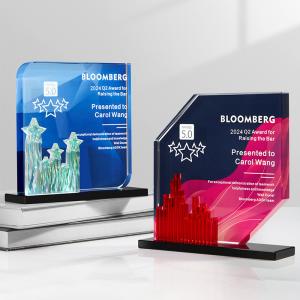 Wholesale Custom High-End Gift Wholesale Acrylic Trophy Plexiglas Award or Plaque for Business Recognition of Outstanding Employees from china suppliers