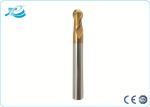 R0.5-R10.0mm , 50-65 Degree Hardness Ball Nose End Mill With 2 - 4 Flute