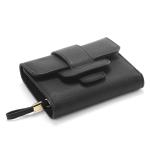 19x9.5cm Fadeless Ladies Genuine Leather Wallets Zippered Credit Card Hasp 9.5cm