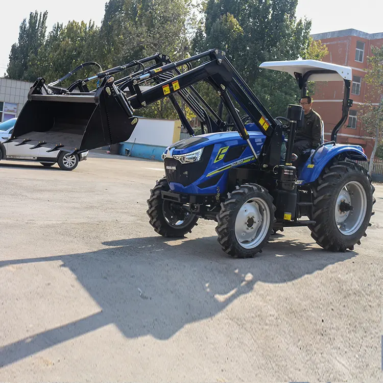 MAP 4*4 Wheel Drive 50 HP Tractor with Front End Loader and Backhoe Loader Lawn Mower