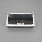 Rectangular Metal Brush Grommet Flip Up Power Outlet